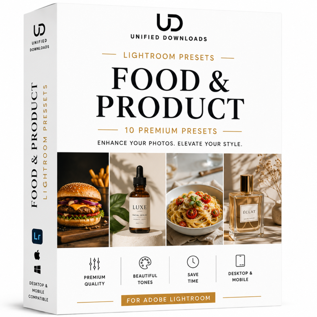 Food & Product – Lightroom Presets (10 Pack)